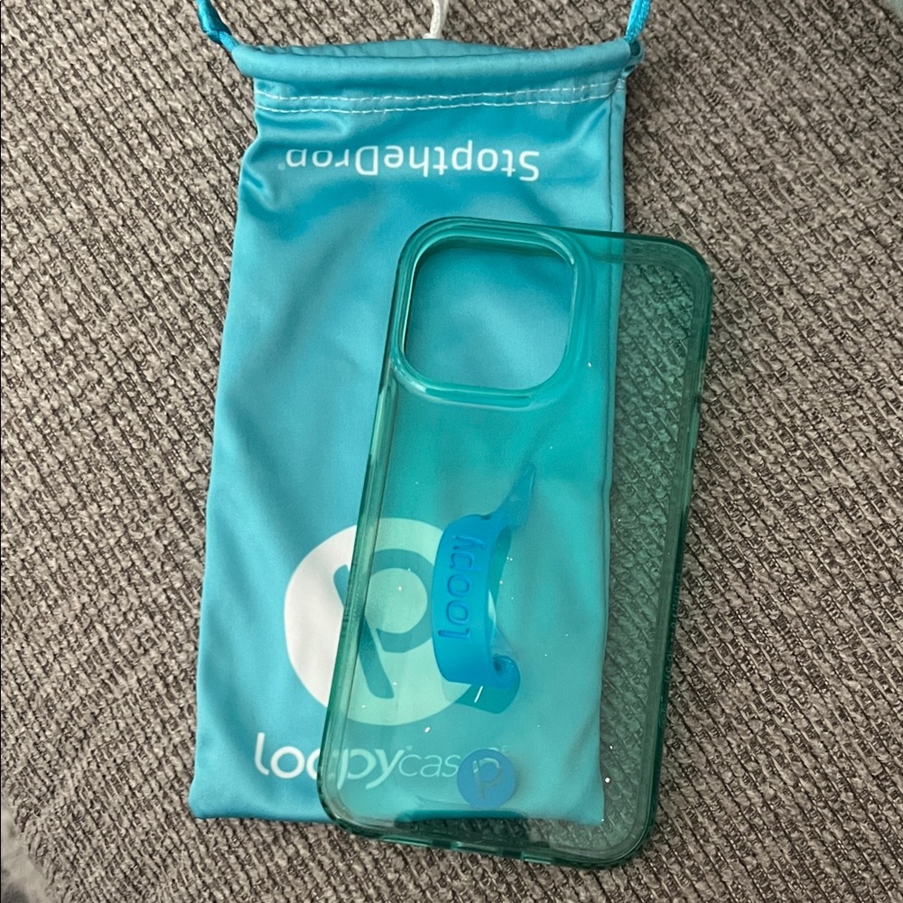 Loopy Case Aqua iPhone 13pro Cover with Loop